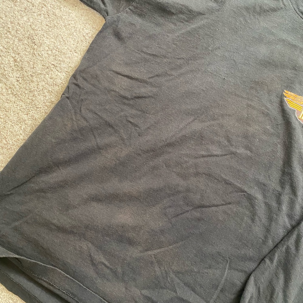 Black Harley Davidson tropical bike tshirt - Picture 3 of 4
